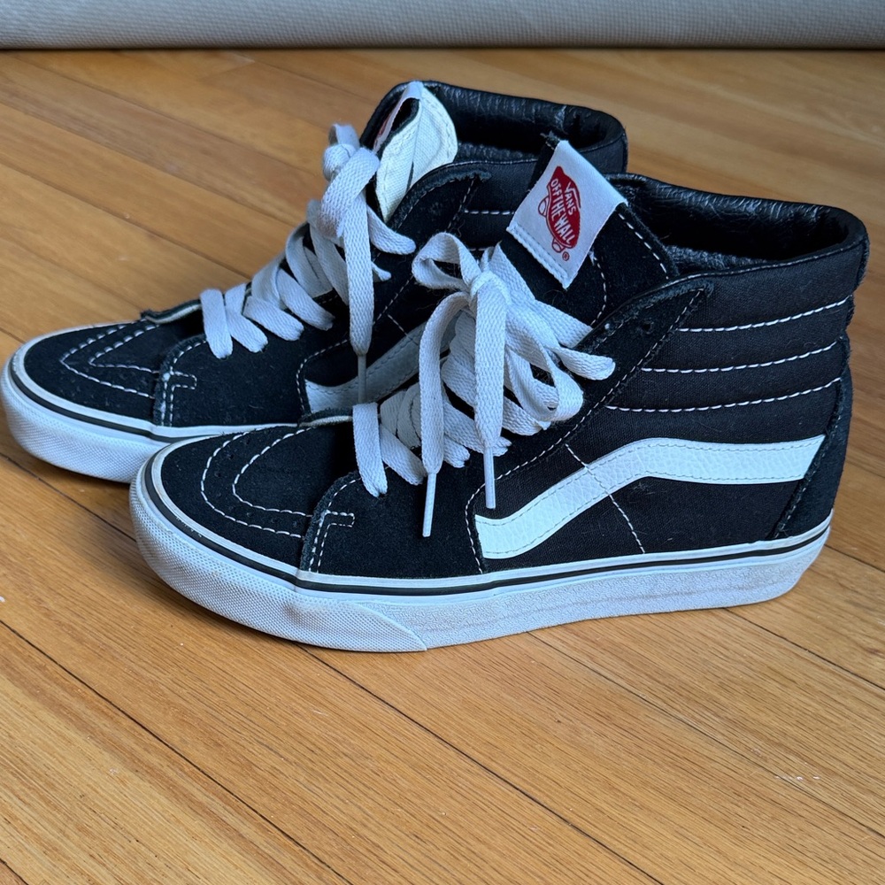 Vans Kids Black and White High-Tops